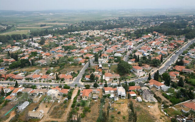 An aerial view of the town of Binyamina in northern Israel on April 12, 2008. (Moshe Shai/FLASH90) An aerial view of the town of Binyamina in northern Israel on April 12, 2008. (Moshe Shai/FLASH90)
