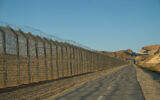 View of Road 12 on the Israeli-Egyptian border, on October 15, 2017. (Yaniv Nadav/Flash90)