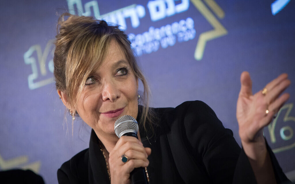 Then Justice Ministry director-general Emi Palmor speaks at the Jerusalem Conference of the 'Besheva' group, on February 11, 2019. (Noam Revkin) Then Justice Ministry director-general Emi Palmor speaks at the Jerusalem Conference of the 'Besheva' group, on February 11, 2019. (Noam Revkin)