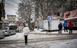 Illustrative: People seen in the city of Uman, in central Ukraine, on January 26, 2022. (Yossi Zeliger/Flash90)