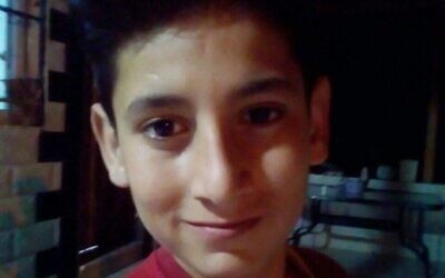 Rayan Yousef Hamayel, 12, who was allegedly seriously injured by IDF fire during a protest against the Evyatar outpost on February 18, 2022. (Courtesy) Rayan Yousef Hamayel, 12, who was allegedly seriously injured by IDF fire during a protest against the Evyatar outpost on February 18, 2022. (Courtesy)
