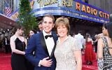 Julie Platt, with her actor son Ben Platt, attends the 2017 Tony Awards at Radio City Music Hall in New York City. (Jenny Anderson/Getty Images for Tony Awards Productions via JTA)