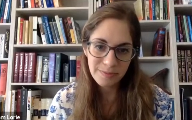 Miriam Lorie during a June 12, 2020 livestream. (Screenshot/YouTube)