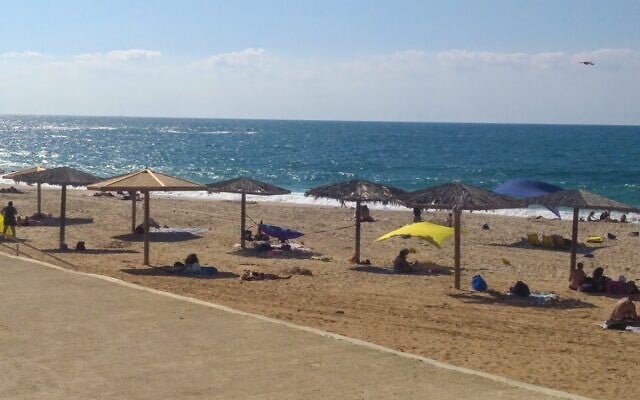 Palmachim Beach. (Anne Gordon/The Times of Israel)