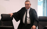 Judge Khaled Kabub at the Tel Aviv District Court, November 13, 2014. (Flash90/File)