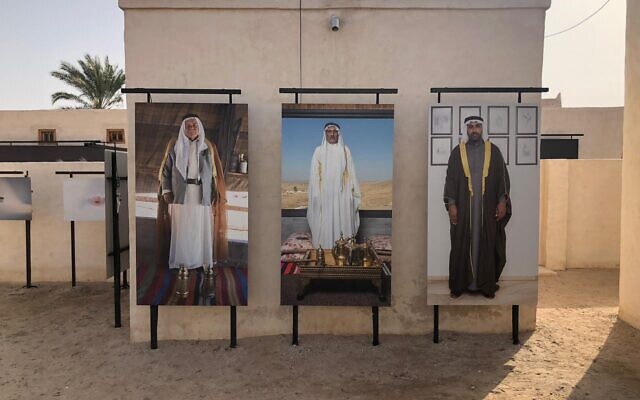 Artworks from Rakfaf, the UAE arts festival that opened February 4, 2022, featuring Israeli artworks for the first time (Courtesy Sharon Toval)