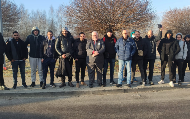 Israeli students who reached Poland on February 27, 2022 (Israel Embassy in Poland) Israeli students who reached Poland on February 27, 2022 (Israel Embassy in Poland)