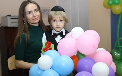 Viktoria Smyrnova and son Mark. (Courtesy) Viktoria Smyrnova and son Mark. (Courtesy)