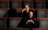 Zohar Sharon, left and Roi Oppenheim of The Revolution Orchestra, currently performing 'The Roosters -- The Remix' over several dates in March 2022 (Courtesy The Revolution Orchestra)