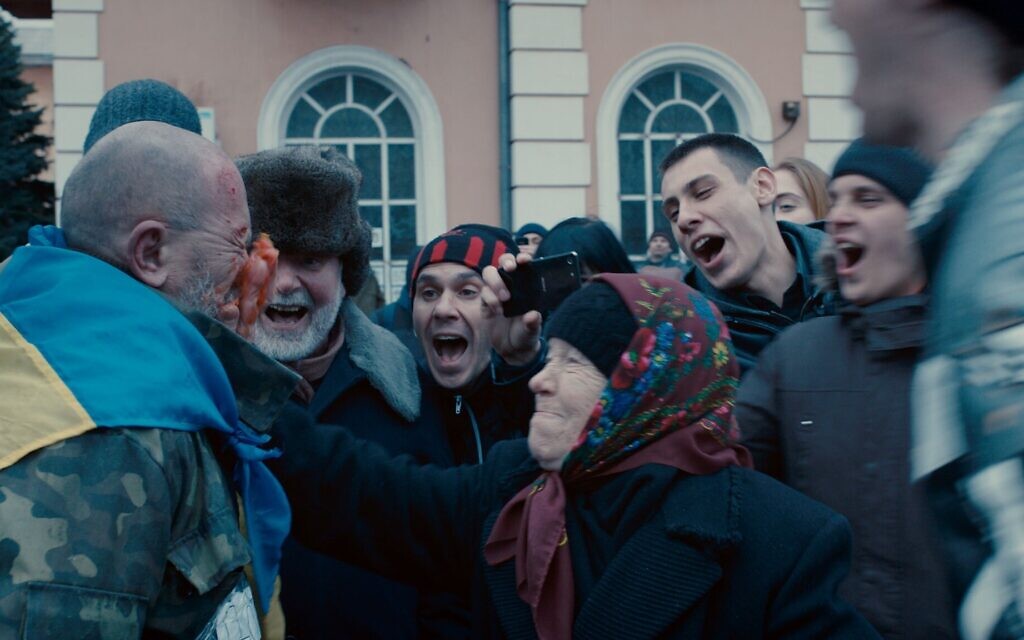 A still from Sergei Loznitsa's film 'Donbass.' (Courtesy Film Movement)
