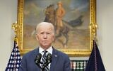 US President Joe Biden speaks about trade with Russia, from the Roosevelt Room of the White House in Washington, DC, on March 11, 2022. (Mandel Ngan/AFP)