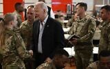 US President Joe Biden meets service members from the 82nd Airborne Division, who are contributing alongside Polish Allies to deterrence on the Alliance's Eastern Flank, in the city of Rzeszow in southeastern Poland, around 100 kilometers (62 miles) from the border with Ukraine, March 25, 2022. (Brendan SMIALOWSKI / AFP)