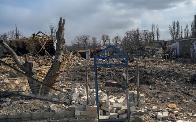 Destroyed homes attacked by Russian forces are pictured in the village of Bachtanka near Mykolaiv, a key city on the road to Odessa, Ukraine's biggest port on March 27, 2022. (BULENT KILIC / AFP) Destroyed homes attacked by Russian forces are pictured in the village of Bachtanka near Mykolaiv, a key city on the road to Odessa, Ukraine's biggest port on March 27, 2022. (BULENT KILIC / AFP)