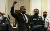 Actor Jussie Smollett is led out of the courtroom after being sentenced at the Leighton Criminal Court Building on March 10, 2022 in Chicago, Illinois (Brian Cassella-Pool/Getty Images/AFP)