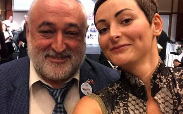Tatiana Kumok and her father Mikhail (Tatiana Kumok's Facebook page) Tatiana Kumok and her father Mikhail (Tatiana Kumok's Facebook page)