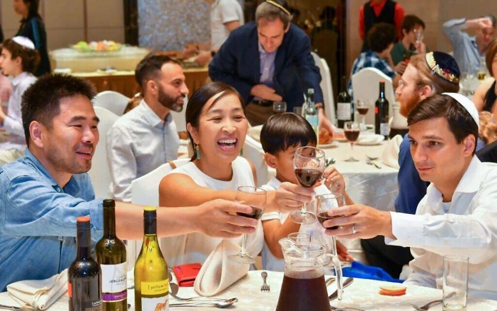 Rosh Hashanah in Shanghai, 2021. (Courtesy Hannah Maia Frishberg/ via JTA)