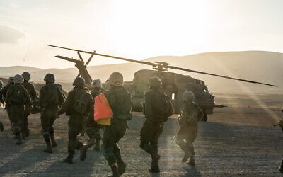Nahal Brigade troops are seen during an exercise, November 2, 2021. (Israel Defense Forces)