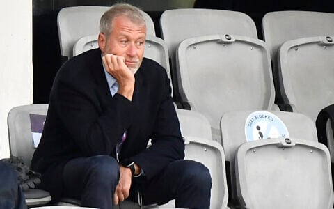 Chelsea soccer club owner Roman Abramovich attends the UEFA Women's Champions League final soccer match in Gothenburg, Sweden, on May 16, 2021. (AP Photo/ Martin Meissner, File)