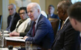President Joe Biden speaks during a cabinet meeting in the Cabinet Room of the White House, Thursday, March 3, 2022, in Washington. (AP/Patrick Semansky)