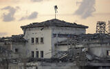 A house damaged by an Iranian ballistic missile attack is seen in Erbil, Iraq, March 23, 2022. (AP Photo/ Ahmed Mzoori, Metrography)