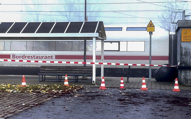 An ICE train stands at the station in Seubersdorf, southern Germany, Nov.6, 2021. (Vifogra/dpa via AP,file) An ICE train stands at the station in Seubersdorf, southern Germany, Nov.6, 2021. (Vifogra/dpa via AP,file)