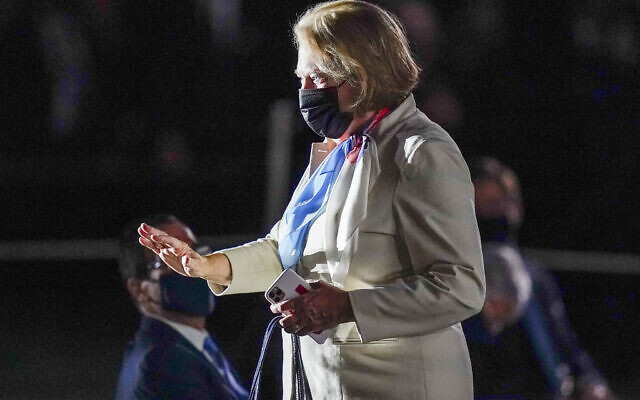 Virginia Thomas, wife of Supreme Court Justice Clarence Thomas, arrives to watch Amy Coney Barrett take the Constitutional Oath on the South Lawn of the White House in Washington,Oct. 26, 2020, after Barrett was confirmed by the Senate earlier in the evening. Virginia Thomas sent a series of increasingly urgent text messages imploring White House Chief of Staff Mark Meadows to act to overturn the 2020 presidential election according to copies of the messages obtained by The Washington Post and CBS News. (AP Photo/Patrick Semansky, File)