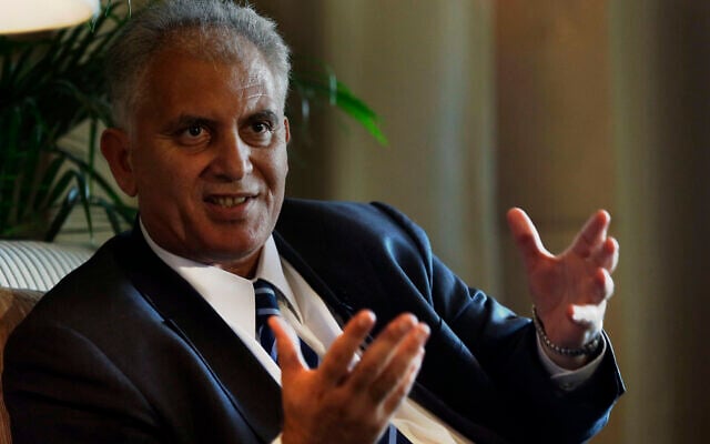 Palestinian envoy Bassam al-Salihi speaks during an interview at a hotel in Beijing, China, November 2012. (AP Photo/Ng Han Guan) Palestinian envoy Bassam al-Salihi speaks during an interview at a hotel in Beijing, China, November 2012. (AP Photo/Ng Han Guan)