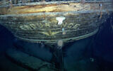 The stern of the Endurance (Falklands Maritime Heritage Trust and National Geographic)