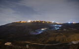 Illustrative: View of the West Bank settlement of Yitzhar, on October 24, 2019. (Sraya Diamant/Flash90)