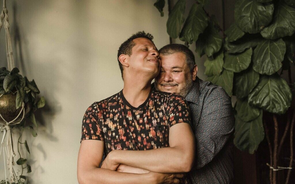 Fabio and Andre Sena photographed for the 'Periphery' exhibition at UJA Toronto. (Liat Aharoni)