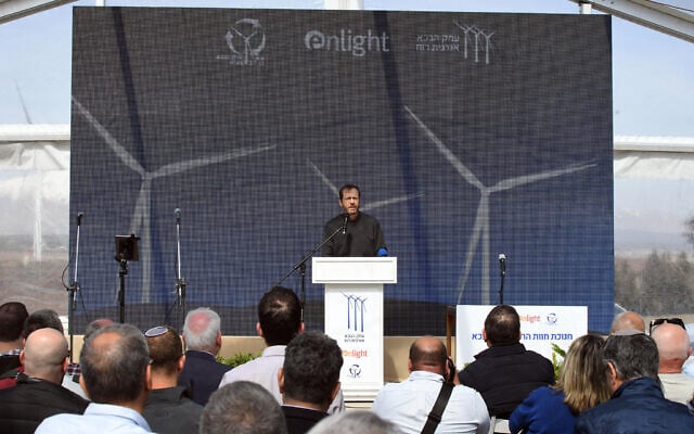 President Isaac Herzog during a visit to the Golan Heights on March 1, 2022. (Haim Zach / GPO)