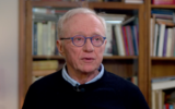 Author David Grossman in an interview with Channel 13 news, aired on March 19, 2022. (Screenshot/Channel 13)