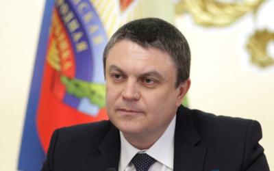 Head of the self-proclaimed Lugansk People's Republic Leonid Pasechnik. (Screenshot/Twitter)