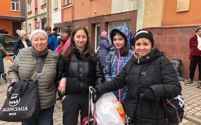 A Ukranian-Israeli family, including teenagers Valerina and Vera, leave behind a war-torn Ukraine from Lviv on March 2, 2022 (Credit: Lazar Berman) A Ukranian-Israeli family, including teenagers Valerina and Vera, leave behind a war-torn Ukraine from Lviv on March 2, 2022 (Credit: Lazar Berman)