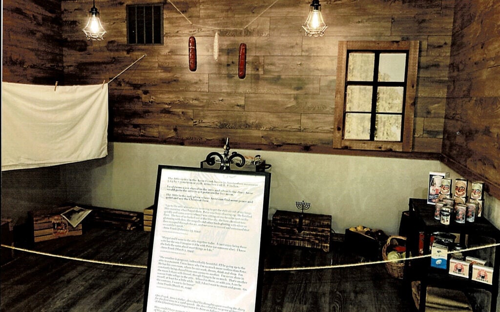 Photos of the bookcase and attic. (Danville Station/JTA)