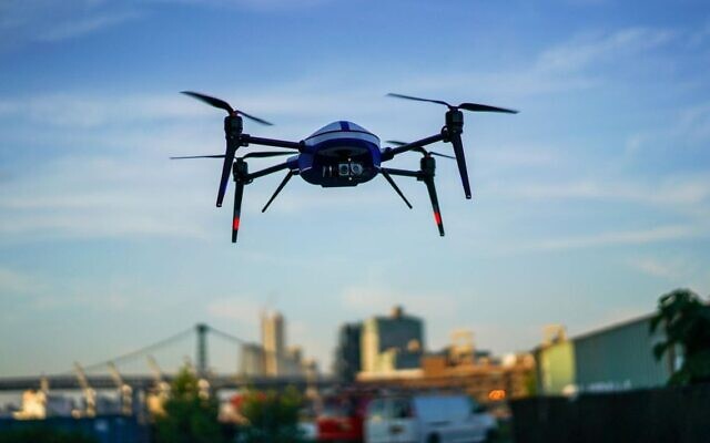 An Easy Aerial Drone being flown in New York. (Facebook) An Easy Aerial Drone being flown in New York. (Facebook)