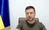 Ukrainian President Volodymyr Zelensky addresses the British parliament, March 8, 2022 (screenshot)