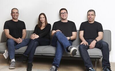 Glilot Capital Partners team from right: Arik Kleinstein, Lior Litwak, Nofar Amikam, Kobi Samborsky. (Ben Yitzhaki)