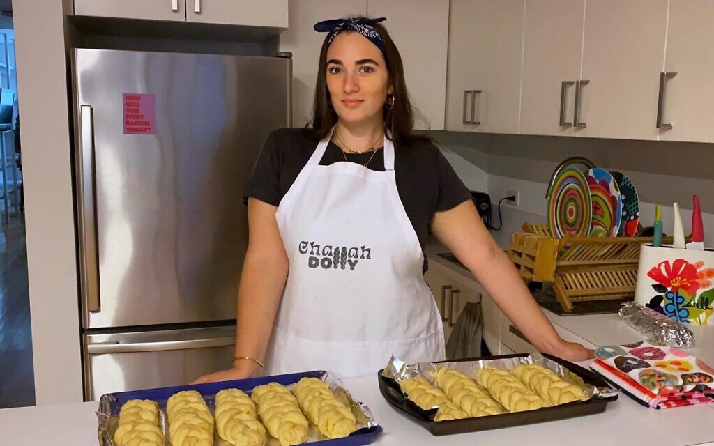 Before working with a wholesale bakery, Meckler would wake up at 5:30 each Friday morning and bake two batches of 32 loaves for pickups in the evening. (Courtesy of Meckler/ via JTA) Before working with a wholesale bakery, Meckler would wake up at 5:30 each Friday morning and bake two batches of 32 loaves for pickups in the evening. (Courtesy of Meckler/ via JTA)