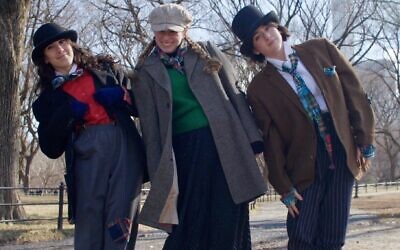 (L-R) Raquel Nobile, Jodi Snyder, and Maya Jacobson together form the trio 'The Mamales' with a goal to eventually release a concept album of Yiddish song covers. (Courtesy/via JTA)