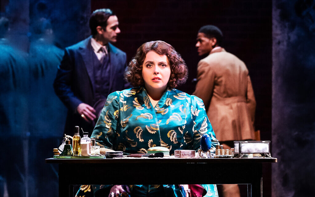 Beanie Feldstein stars as Fanny Brice in the Broadway revival of 'Funny Girl.' (Matthew Murphy/via JTA) Beanie Feldstein stars as Fanny Brice in the Broadway revival of 'Funny Girl.' (Matthew Murphy/via JTA)
