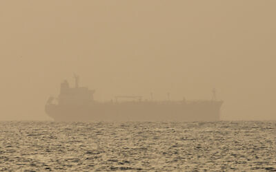Illustrative: An oil tanker is moored off Fujairah, United Arab Emirates, on Wednesday, August 4, 2021 (AP Photo/Jon Gambrell)