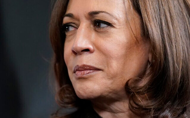 US Vice President Kamala Harris meets with Tanzanian President Samia Suluhu Hassan in Harris' ceremonial office in the Eisenhower Executive Office Building on the White House campus, on April 15, 2022, in Washington. (AP Photo/Patrick Semansky, File)