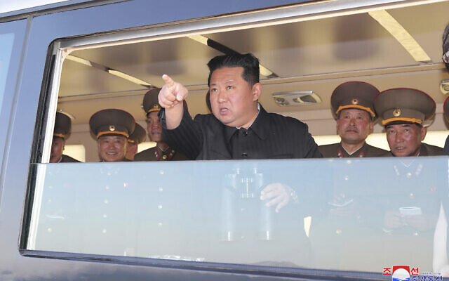 This undated photo provided Sunday, April 17, 2022, by the North Korean government shows Kim Jong Un at an undisclosed location in North Korea. (Korean Central News Agency/Korea News Service via AP) This undated photo provided Sunday, April 17, 2022, by the North Korean government shows Kim Jong Un at an undisclosed location in North Korea. (Korean Central News Agency/Korea News Service via AP)