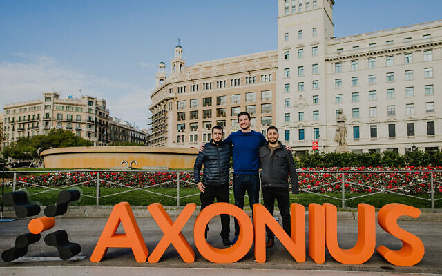Axionus co-founders from left to right: Ofri Shur (CTO), Dean Sysman (CEO), Avidor Bartov (Chief Architect). (Axonius) Axionus co-founders from left to right: Ofri Shur (CTO), Dean Sysman (CEO), Avidor Bartov (Chief Architect). (Axonius)