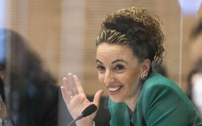 Former coalition whip Idit Silman at the Knesset in Jerusalem, on November 16, 2021. (Olivier Fitoussi/Flash90)
