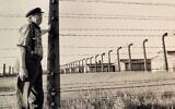 Leopold Lowy revisits Auschwitz-Birkenau in this undated photo. (Courtesy Richard Lowy)