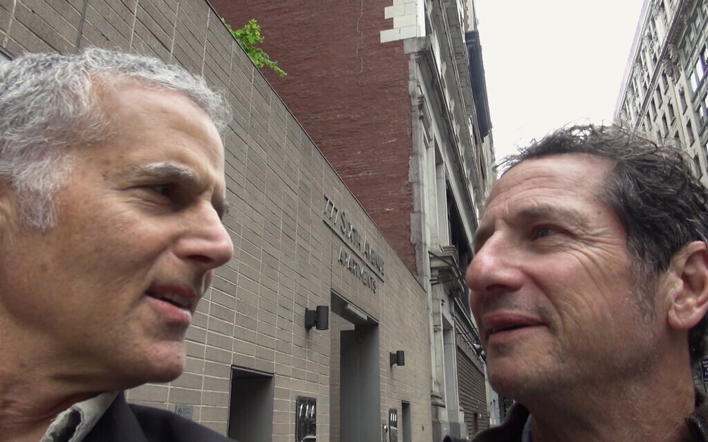 Filmmaker Jay Rosenblatt (left) with childhood classmate Richard J. Silberg in 'When We Were Bullies.' (Courtesy of HBO)