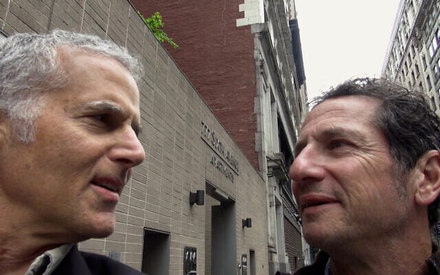 Filmmaker Jay Rosenblatt (left) with childhood classmate Richard J. Silberg in 'When We Were Bullies.' (Courtesy of HBO)