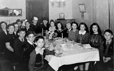 A Jewish family welcomes home their Navy man and gathers for a Passover Seder at their home in St. Paul, Minnesota in 1943. (Minnesota Historical Society/CORBIS/Corbis Historical via Getty Images)